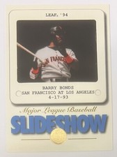 Barry Bonds 1994 Leaf Slideshow #6 - San Francisco Giants