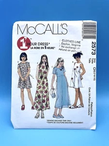UNCUT 2000 #2573 McCall's pattern - 1 hour dress - Child 7, 8, 10 - Picture 1 of 4