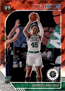 2019-20 Hoops Premium Stock Prizms Red Cracked Ice #211 Romeo Langford