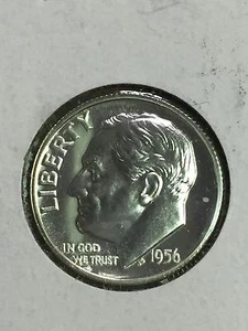1956 ROOSEVELT DIME - Picture 1 of 4
