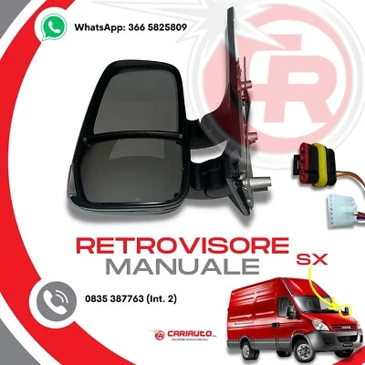Specchio Retrovisore Sinistro Manuale Termico Iveco Daily 2006-2012 5802031841 - Immagine 1 di 4