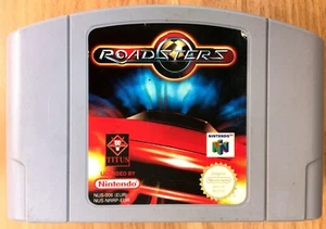 ROADSTERS - CARTOUCHE SEULE 100% ORIGINALE NINTENDO 64 N64 PAL EURO - jeu Titus - Foto 1 di 4