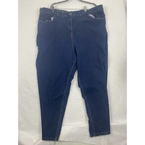 Blairblaue Jeans Größe 26W Knöpfe mit zwei vorderen Taschen Reißverschluss - Bild 1 von 4