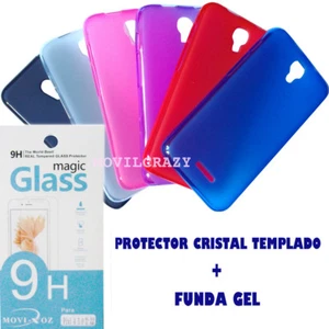 FUNDA GEL Y PROTECTOR PANTALLA PARA ALCATEL ONE TOUCH PIXI 4 5.0" 3G TRANSLUCIDA - Imagen 1 de 1