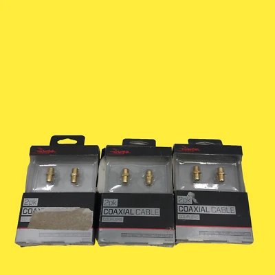 LOT OF 3 Rocketfish Coaxial Cable Couplers RF-G1310 #80 Z65/235 - Image 1 of 4