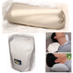 Adjustable Bed Pillow Neck Support Hinoki + Buckwheat wt Cotton Quilt Fr Ship KR - Picture 1 of 6