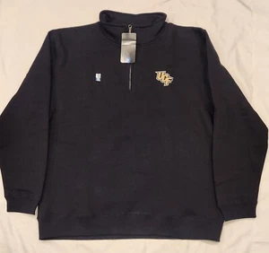 UCF Central Florida Top Of The World Black Quarter-Zip Pullover Men's 2XL - Picture 1 of 3