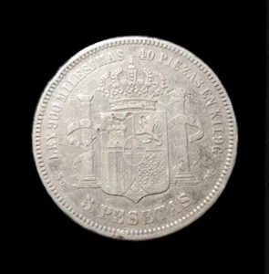 5 pesetas En Argent - Foto 1 di 2