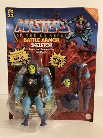Mattel Masters of the Universe Deluxe Skeletor Battle Armor Retro Play Unpunched Cover