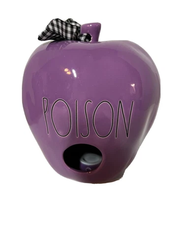 Rae Dunn Halloween Purple Apple Birdhouse Cover