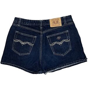 Vintage 90s Dark Wash Denim Jean Shorts Angels