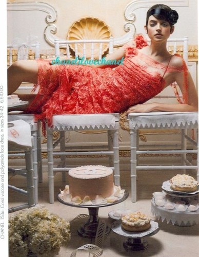 Abito Runway Chanel corallo taglia 38