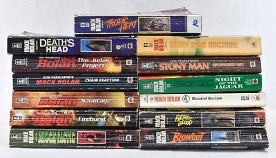 Lot of 13 Mack Bolan Action Books Don Pendleton Paperbacks Gold Eagle - Image 1 of 4