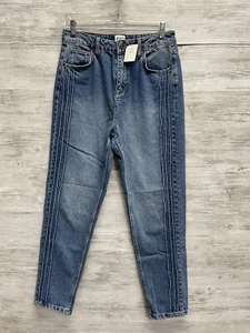 BDG Mom Jeans Size 29 Womens High-Waist Fitted Light Wash Blue Urban Outfitters - Picture 1 of 14