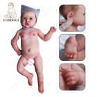 Drink and Wet 22’‘ Full Body Silicone lifelike Newborn Baby Girl Doll for Gift