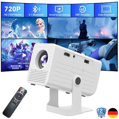 Mini Projektor 10000LMS Power-Bank Charged BT USB Heimkino Geschenk für Kinder  - Bild 1 von 4