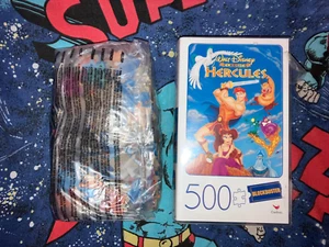 HERCULES Blockbuster Video 500 Pc Disney Movie Poster Puzzle Sealed Bag - Picture 1 of 1