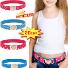 Kids Girls Elastic Belts Adjustable Waist Belt Teen Belts Dresses Pants A3T4