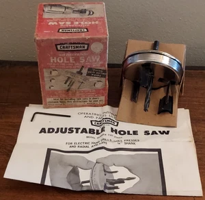 Vintage Craftsman 9-2566 verstellbare Lochsäge 1-1/8" bis 2-1/2" Made in USA mit Box - Bild 1 von 7