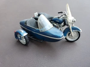 Maisto 1:18 Harley-Davidson Road King with side car Blue - Picture 1 of 7