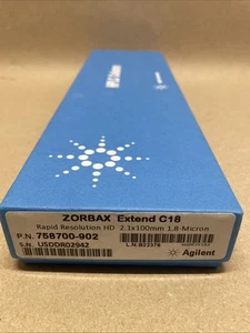Agilent Zorbax Extend C18 RRHD 2.1 x 100 mm 1.8 µm HPLC Column 758700-902 - Picture 1 of 6