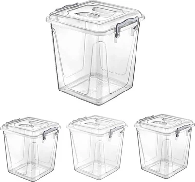 20L Pantry Storage Box Containers Lid Kitchen Food Flour Storage Tub Biscuits - Image 1 of 4