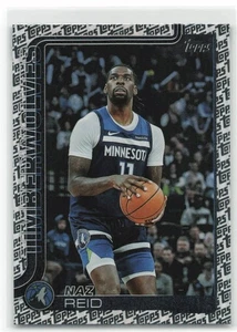 2025-26 Topps Flagship Foil Pattern Naz Reid #109 Minnesota Timberwolves - Picture 1 of 2