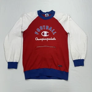 Vintage 80's Japanese Champion Sweatshirt Middle Zipper Football Mens Large* - Picture 1 of 22
