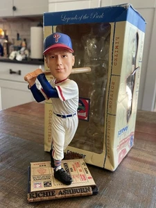 Richie Ashburn Philadelphia Phillies MLB Cooperstown Boleto Base Bobblehead ¡NUEVO EN CAJA! - Imagen 1 de 2