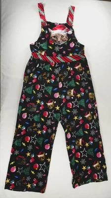 Mono de fiesta de terciopelo elástico estampado navideño No Boundaries para mujer talla XL Foto 1 de 4