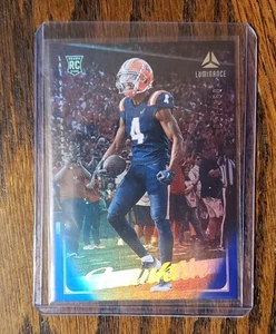 27/150 SP 2025 Panini Luminance #168 Azul Zakhari Franklin RC Las Vegas Raiders - Imagen 1 de 2