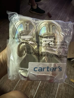 NWT Girl's Toddlers Carter's Shoes Babygirl Shoes Sneaker Size 4 - Image 1 of 4