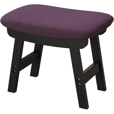 弯曲 Small Footstool Ottoman 便携式 多功能 节省空间 防滑 — 第 1/4 张图片