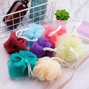 5PCS Exfoliating Bath Shower Sponge Mesh Scrunchie Body Wash Scourer Puff‘* - Bild 1 von 12