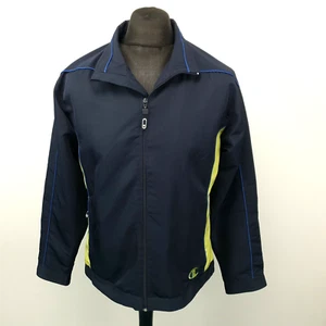 Champion Mens Track Jacket SMALL Blue Windbreaker Tracksuit Top Training - Picture 1 of 7