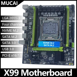 X99 LGA 2011-3 DDR4 ECC Motherboard NVME M.2 SATA 3.0 PCIe 3.0 Intel Xeon - Picture 1 of 13