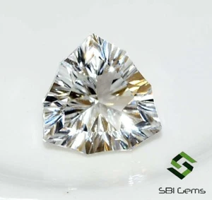 12x12 mm Natural White Topaz Fancy Trillion Concave Cut 5.82 CTS Loose Gemstone - Picture 1 of 9