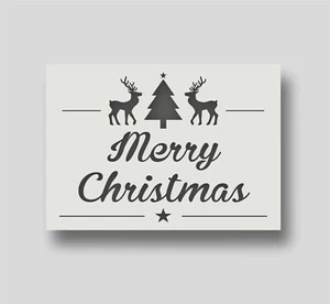 Frohe Weihnachten Deko Schablone zum Kartenbasteln, XMAS Basteln, Wohndeko. - Bild 1 von 8