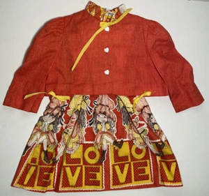 Vintage Handmade Toddler Skirt Jacket Love Petticoats and Pantaloons Prairie - Picture 1 of 9