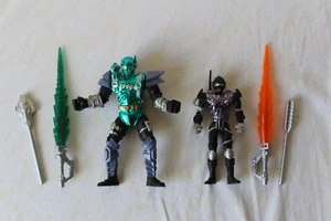 Lotto 2 figurine vintage Chap Mei Stellar Force Robotic Warrior blu 4,5" 1996 vintage - Foto 1 di 7