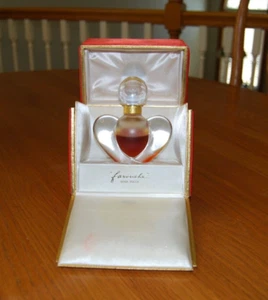 LALIQUE CRYSTAL NINA RICCI FAROUCHE PERFUME EXTRAIT IN SATIN PRESENTATION BOX - Picture 1 of 11