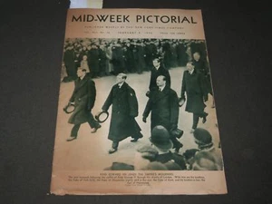 1936 FEBRUARY 8 MID-WEEK PICTORIAL MAGAZINE SECTION - KING EDWARD VIII - J 3196 - Picture 1 of 9
