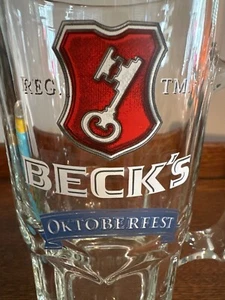 Beck's Beer HUGE Mug Octoberfest - Picture 1 of 6