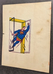 1967 Scanlens Superman Comic Book Tattoo Batman Gum Wrapper Scanlen's like Topps - Bild 1 von 2