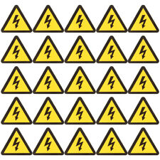  25 Sheets Anti-electric Shock Label Paper Sticker High Voltage Warning