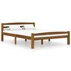 Bed Frame Honey Brown Solid Pinewood 120x200 cm vidaXL