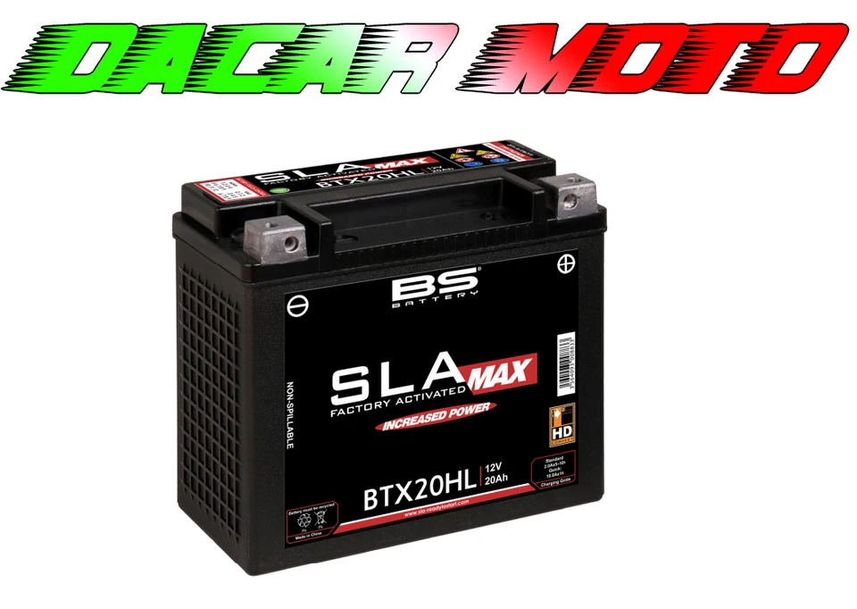 Battery Preloaded A Gel BTX20HL Harley Davidson XLH 883 Sportster Hugger 1993 - Image 1 of 1