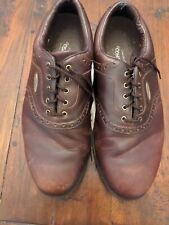 Men's Footjoy Golf Shoes Brown Saddle Size 11W Style #57778 Leather