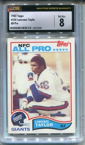 1982 Topps #434 Lawrence Taylor novato CSG 8 casi nuevo-como nuevo New York Giants - Imagen 1 de 2