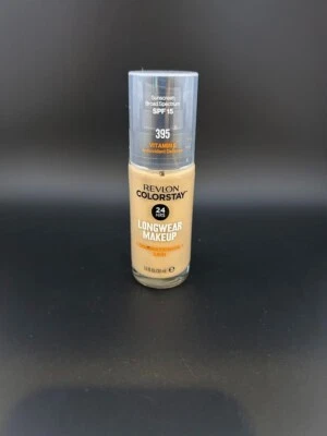Revlon Colorstay 24 Hr Liquid Foundation Comb/Oily Skin #395 Deep Honey 1oz - Image 1 of 2